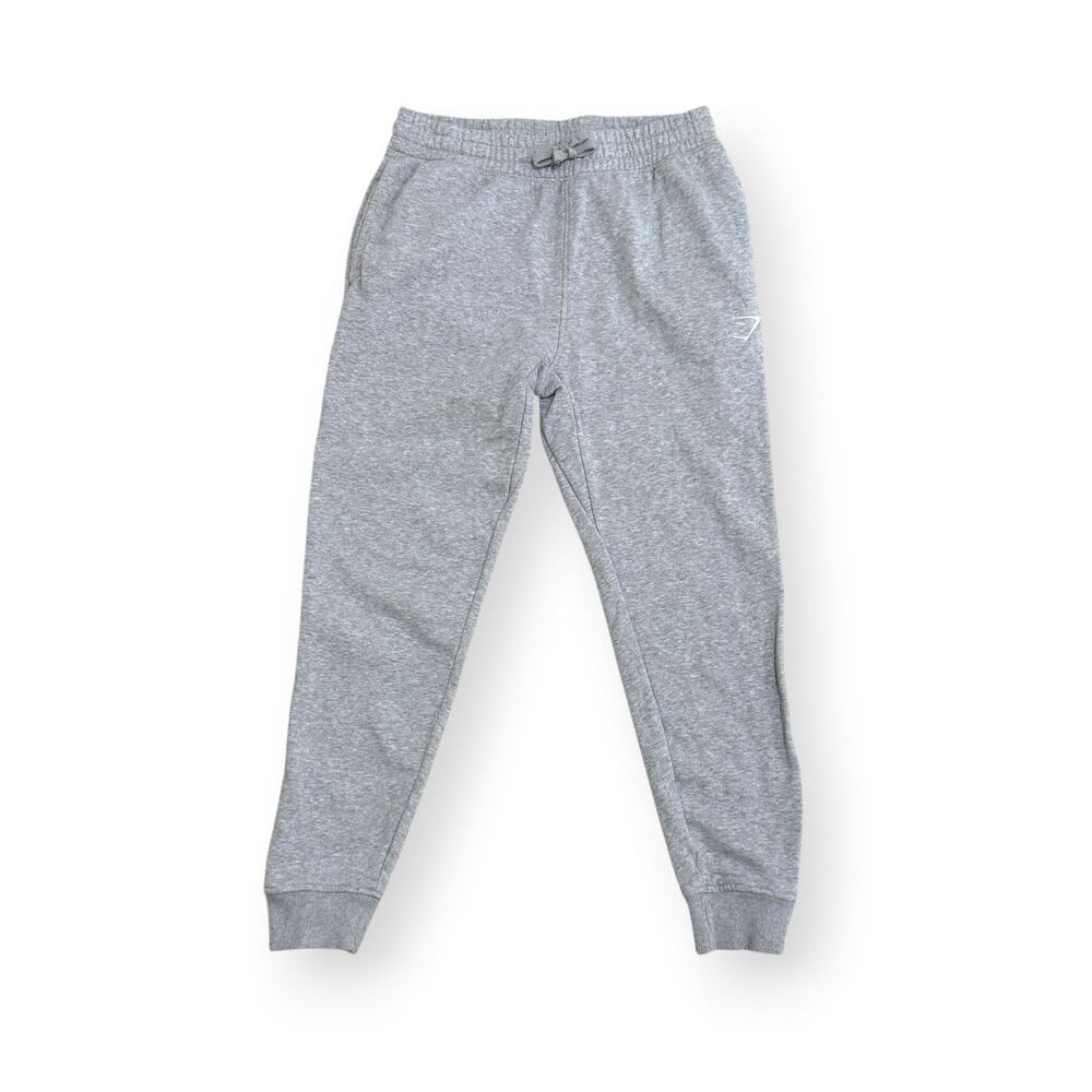 Gymshark Crest Jogger Pant 25” Men’s Medium Heather Gray Cotton Blend Pockets